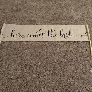 Here Comes the Bride sign